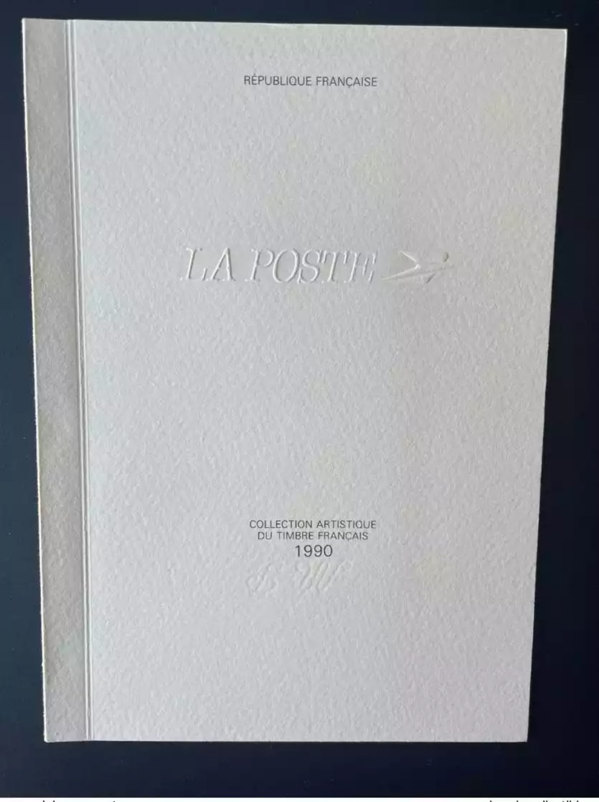 France 1990 COLLECTION TIMBRE FRANCAIS SERIE ARTISTIQUE CADEAU MINISTRE LIVRE