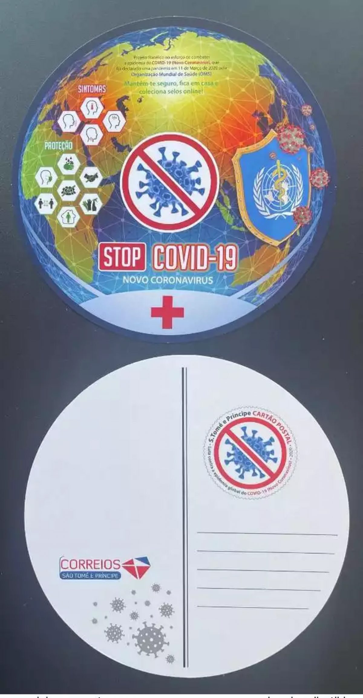 S. Tome e Principe 2020 Mi. ? Entier COVID-19 Virus Coronavirus OMS WHO Pandemic