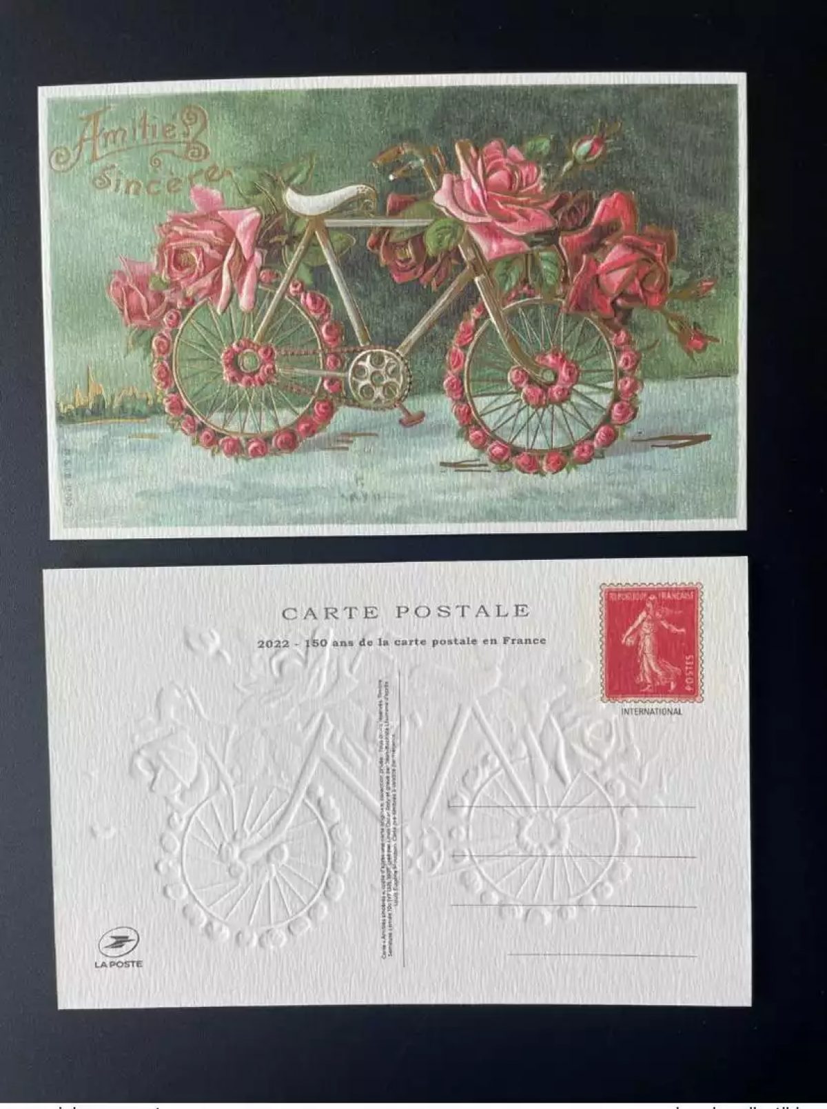Frankreich 2022 150J. Postkarte Ganzsache Paris Philex Semeuse Roty