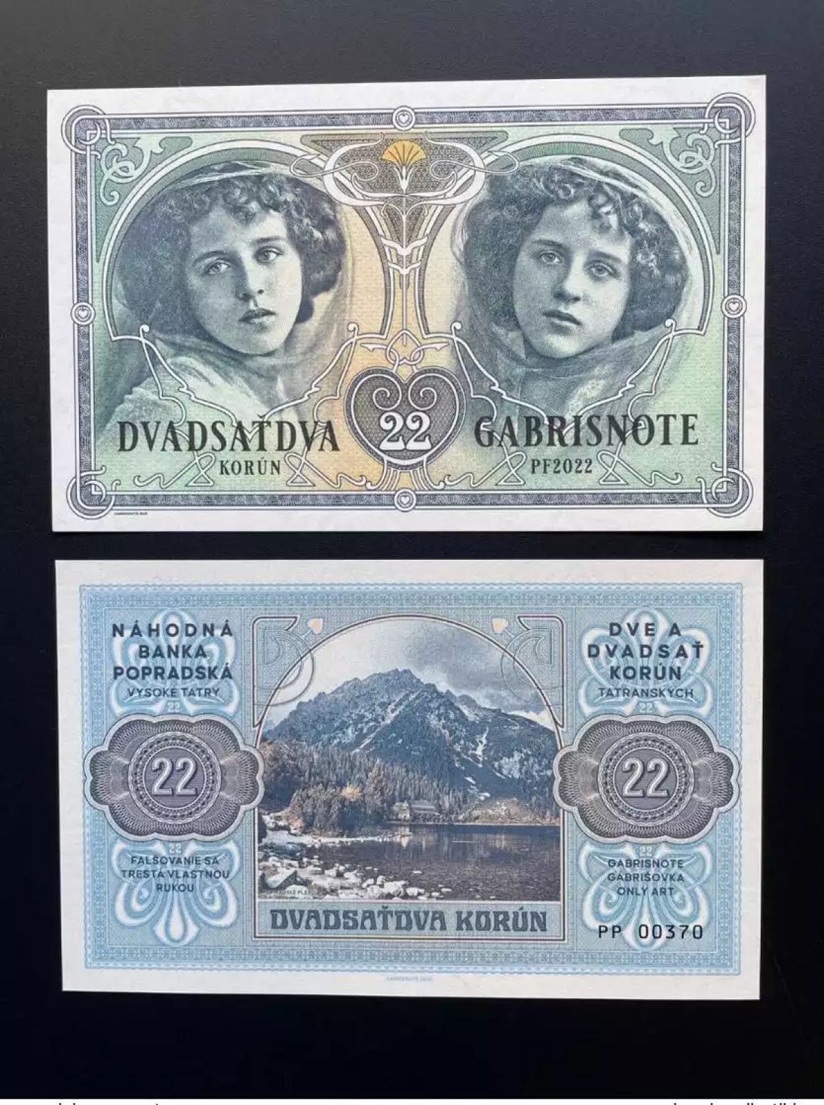 2022 Matej Gabris 22 Korun Tatranskych UNC SPECIMEN ESSAY