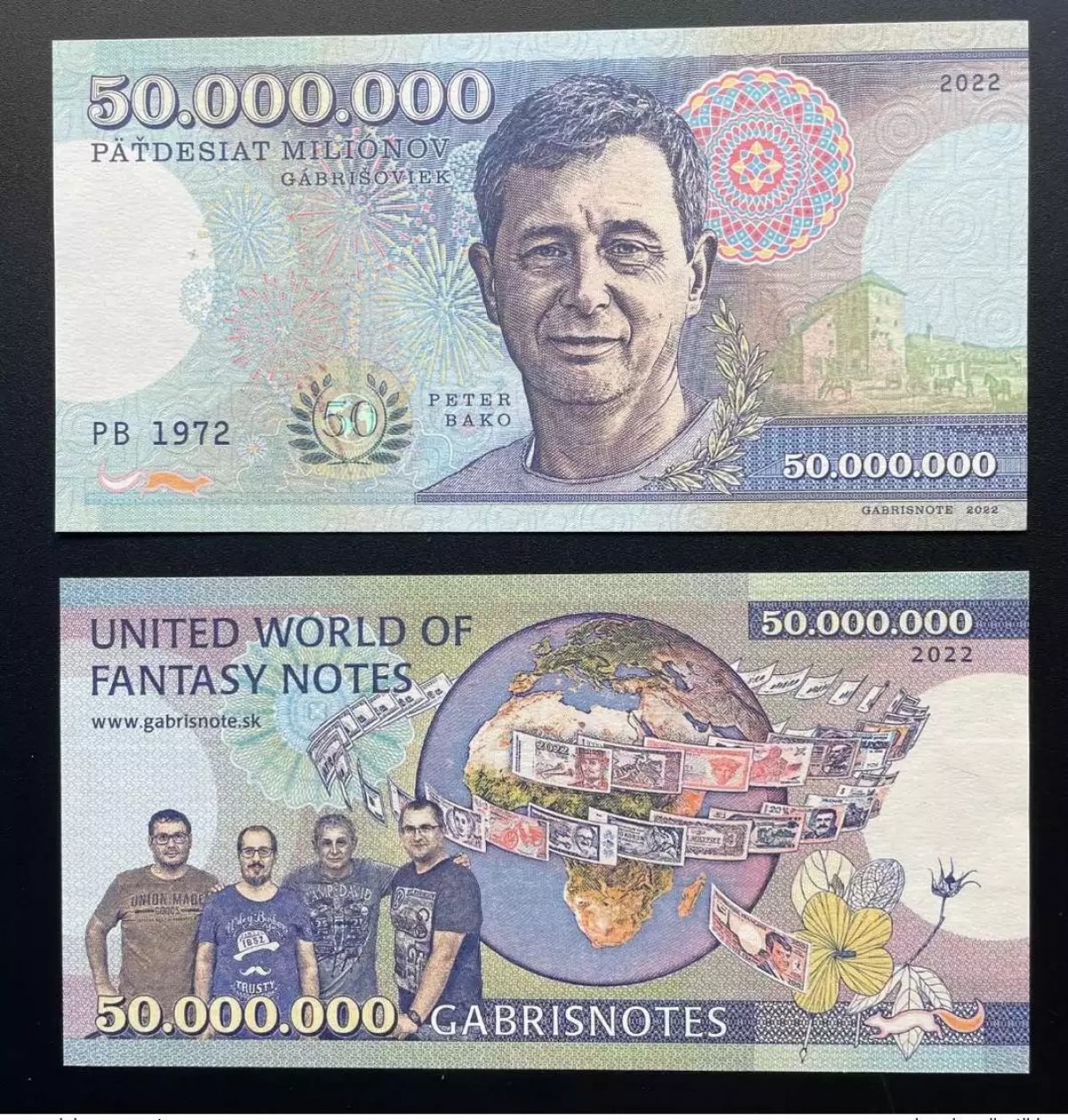 2022 Matej Gabris 50 000 000 Gabrisnotes Peter Bako Jubilee  UNC ESSAY
