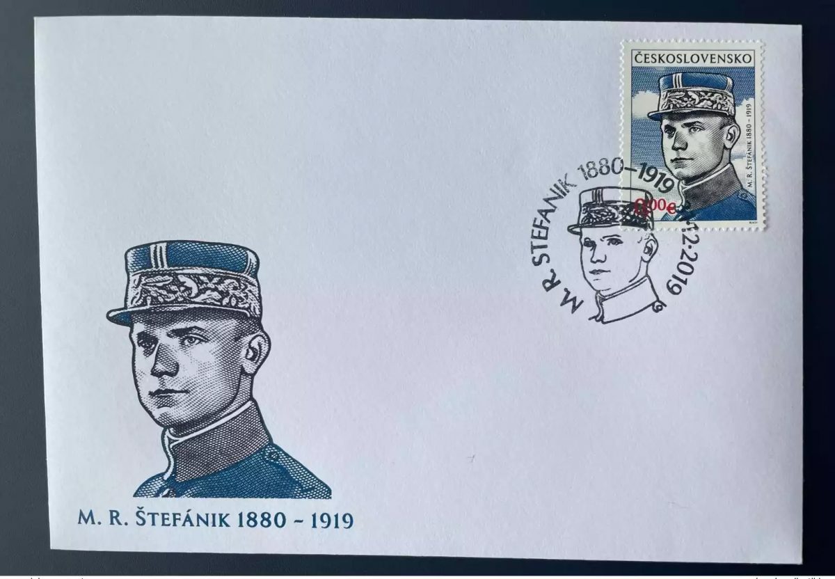 Tchécoslovaquie 2019 - FDC Premier Jour 0 € ' Milan Štefánik ' Matej Gabris