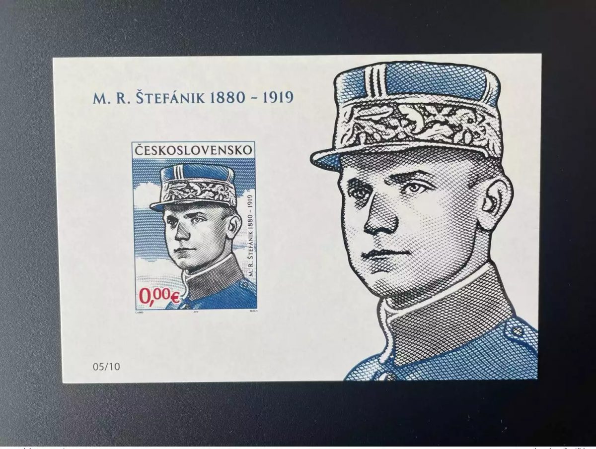 Tchécoslovaquie 2019 - IMPERF ND Bloc 0 € Milan Rastislav Štefánik  Matej Gabris
