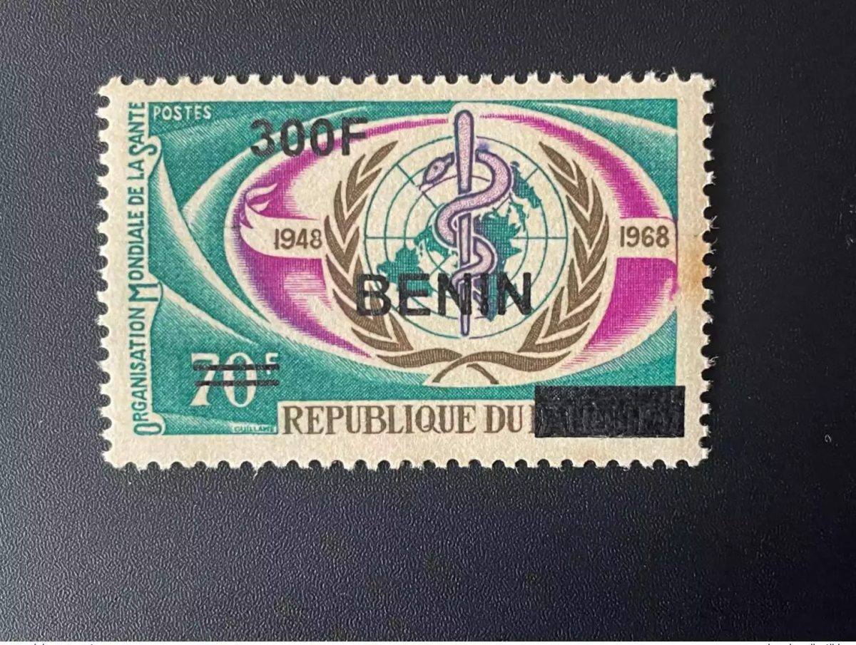Benin 2009 Mi. 1604 Surchargé Organisation mondiale de la santé OMS 1948 1968