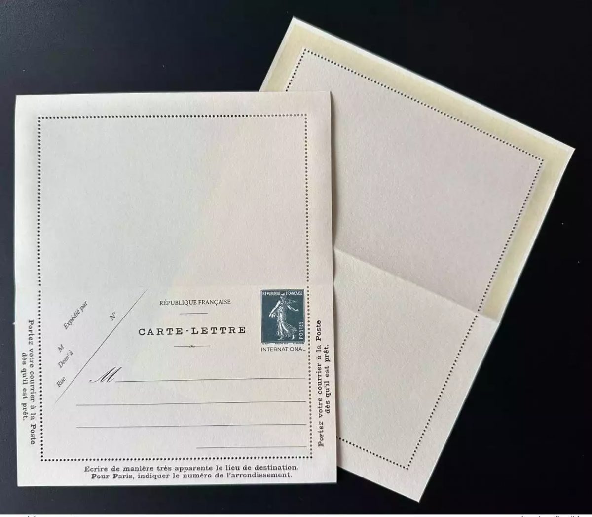 France 2022 Sower Camée Roty Mouchon Stationery Salon Fall 3000 ex TVP