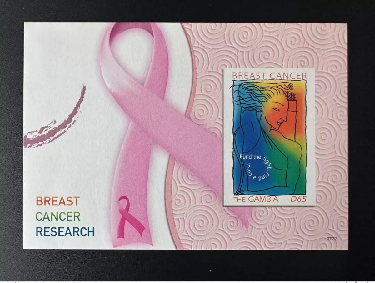 Gambie 2007 ND Mi. Bl. 765 Breast Cancer Research sein maladie Emission commune
