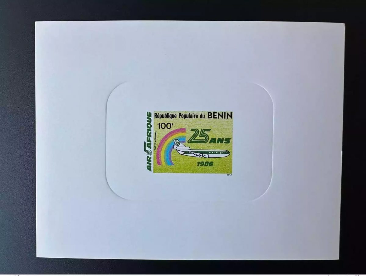 Benin 1986 Mi. 451 Luxury Event Air Afrique 25 ans Avion Airplane Flugzeug