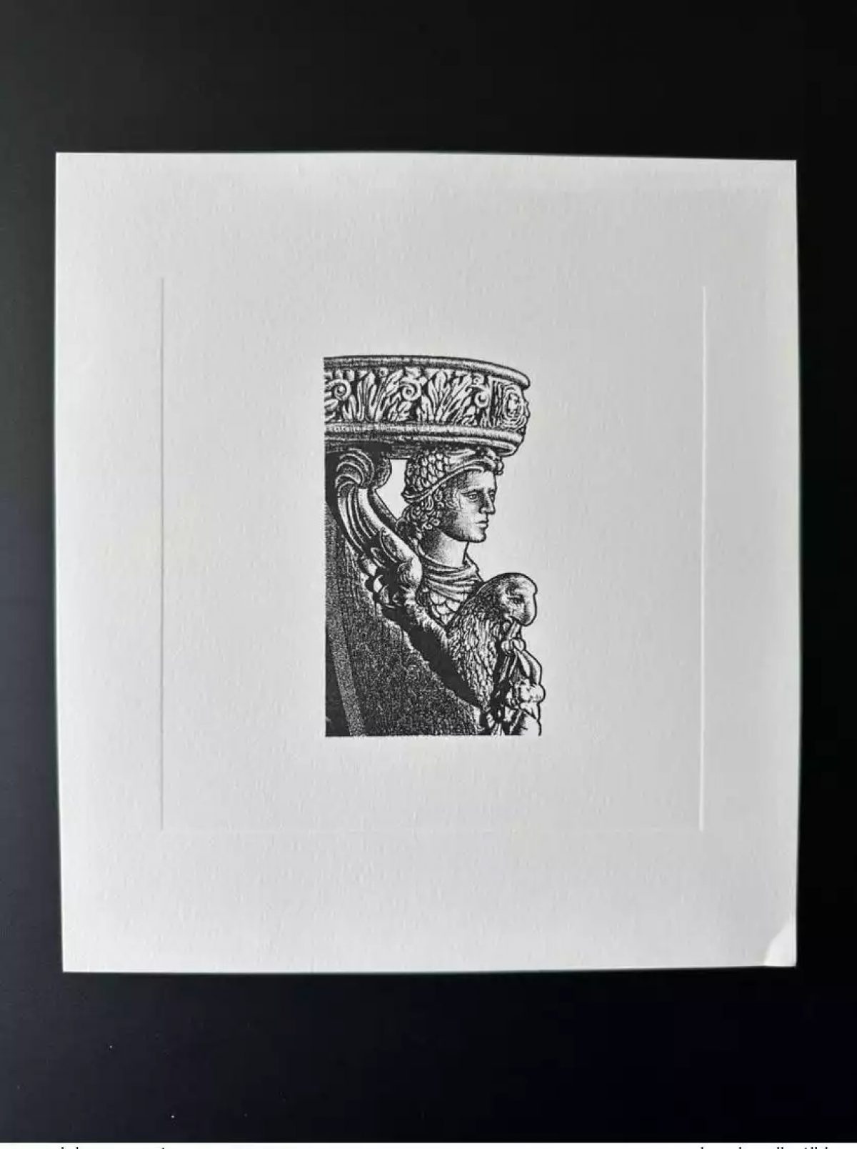 France 199? Gravure Epreuve Jacky Larrivière Creuse Mutier d'Ahun ITVF 21 x 19