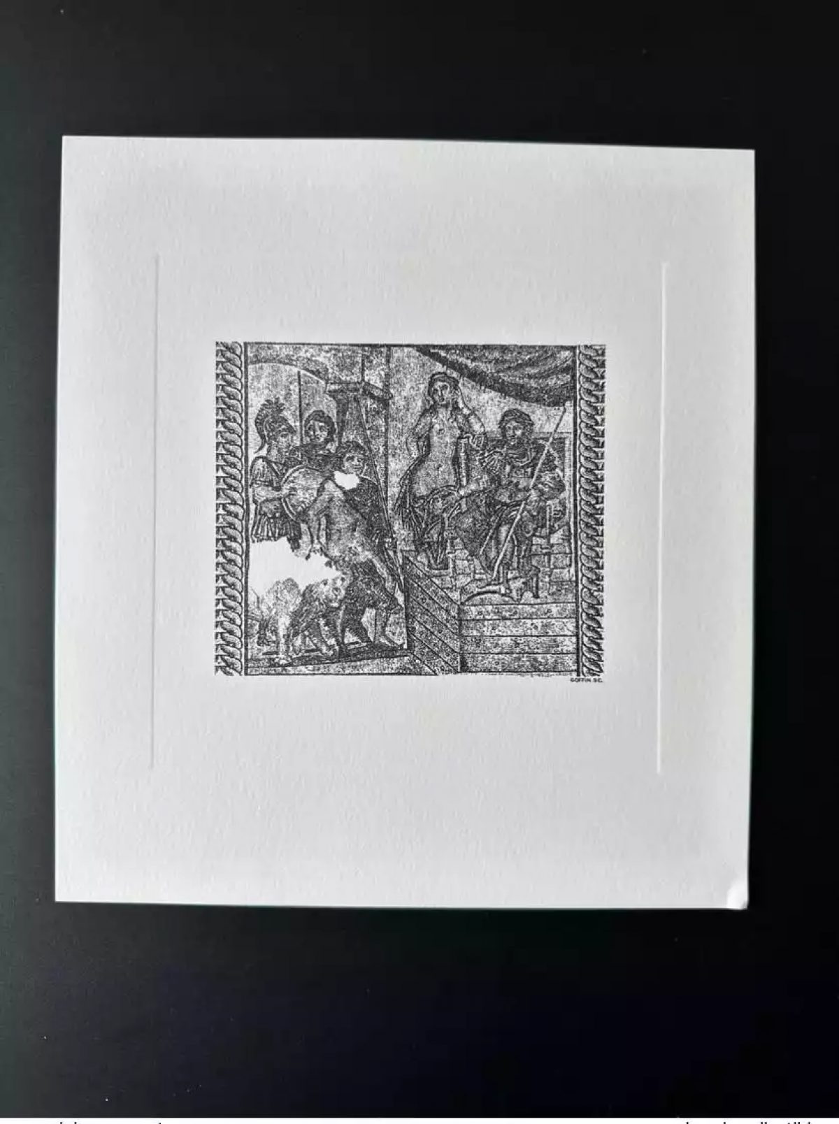 France 1981 Gravure Epreuve Marie-Noëlle Goffin Nîmes Beaux-Arts ITVF 21 x 19