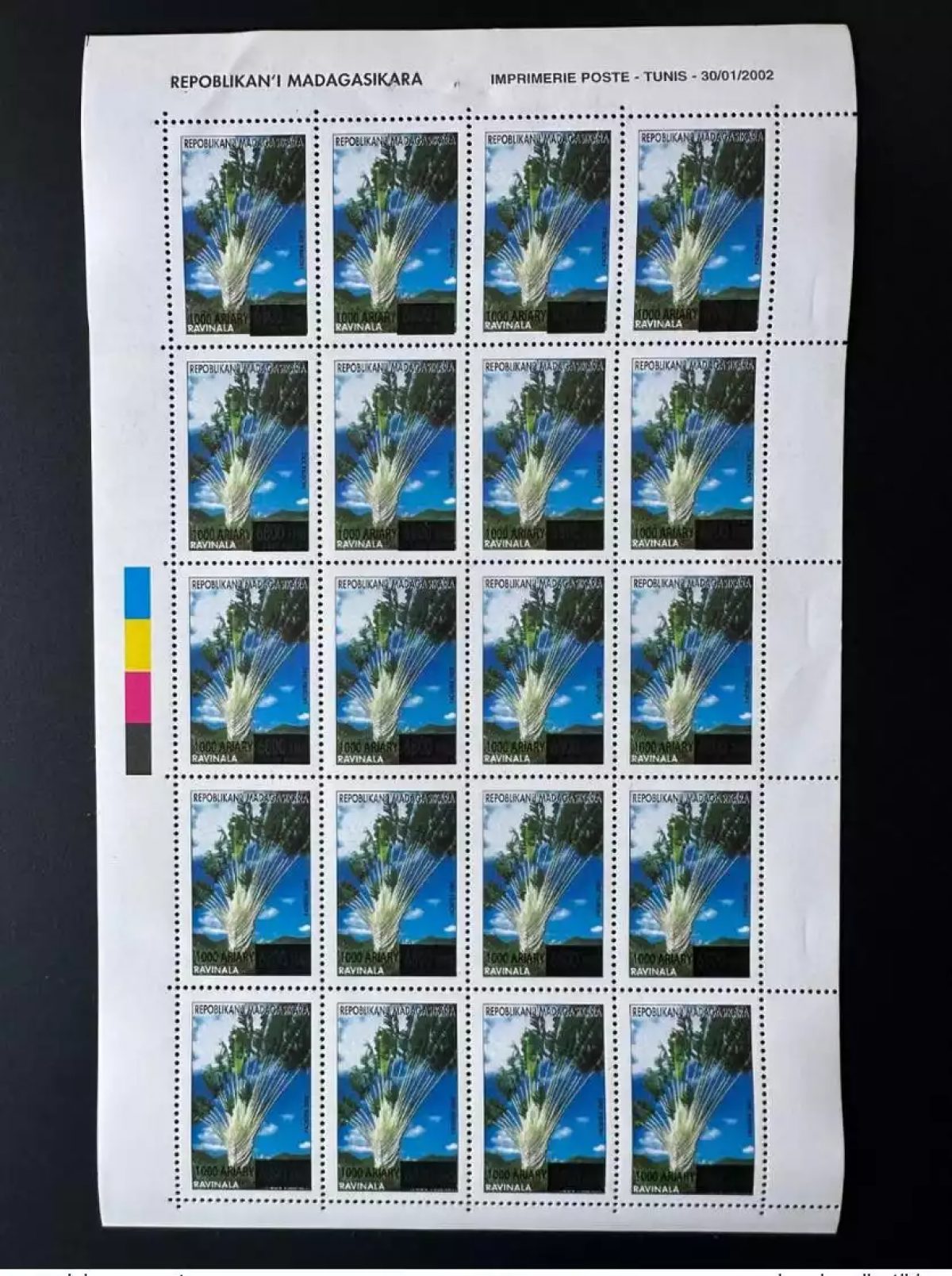 Madagascar 2021/2022 Mi. 2725 Sheet Ravinala Tree Flora overloaded Aufdruck