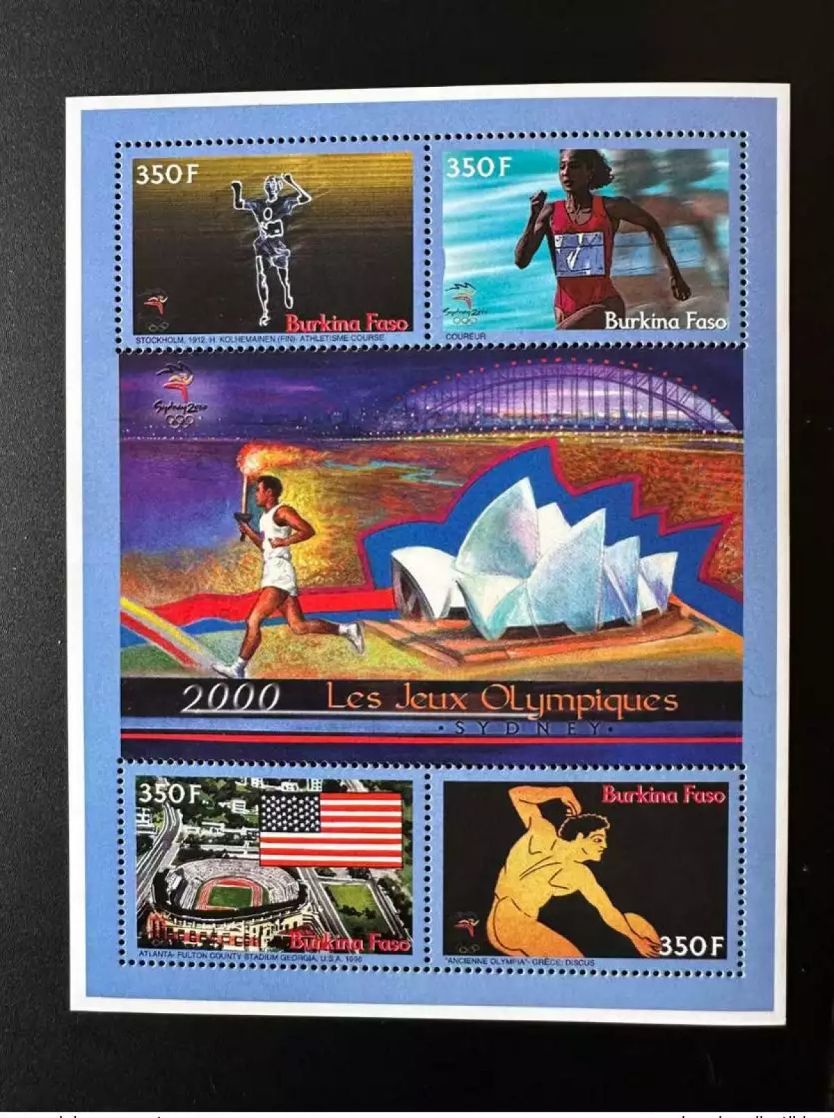 Burkina Faso 2000 Mi. 1784 - 1787 Jeux Olympiques été Summer Sydney