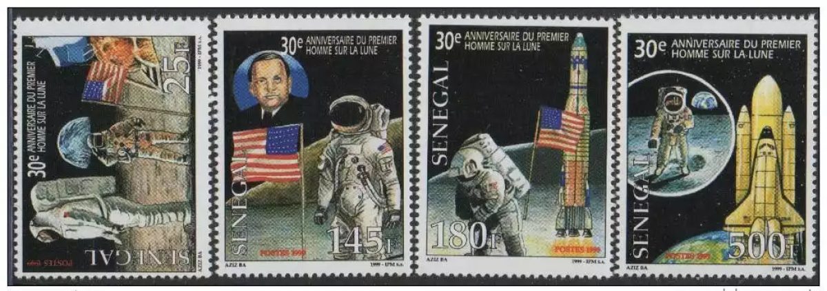 Senegal 1999 Mi. 1803 - 1806 30th Anniversary First Man Moon Apollo 11 MNH