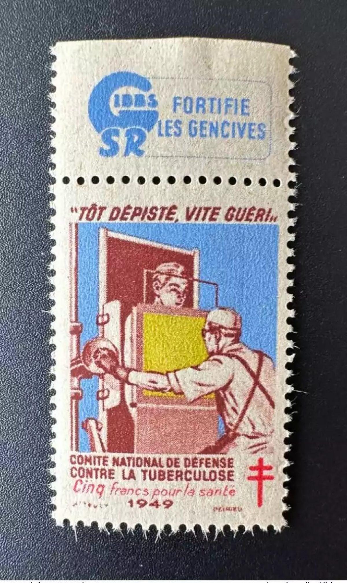 Frankreich 1949 Anti-Tuberkulose 5 Franken Gibbs