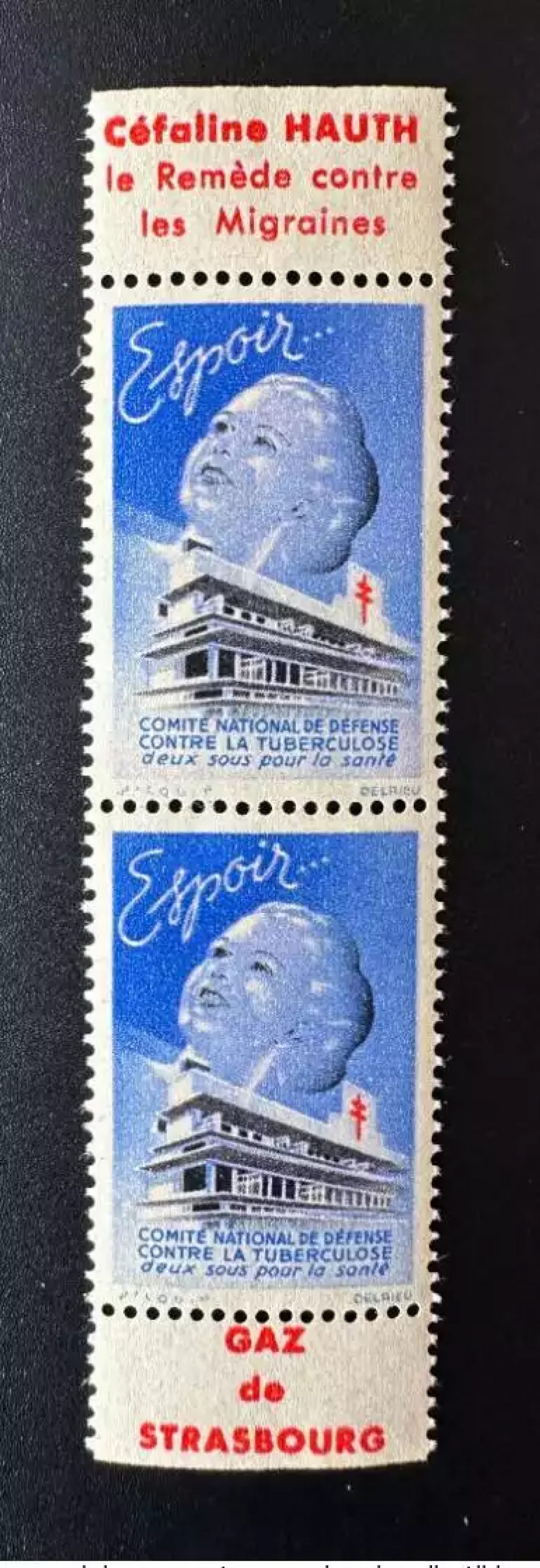 Frankreich 1939 Antituberkulose Tuberkulose Hoffnung Céfaline Hauth Straßburg