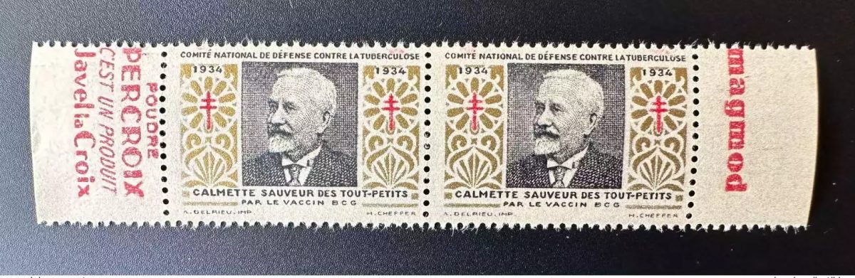 Frankreich 1934 Antituberkulose Calmette Javel Percroix Kreuz Straßburg