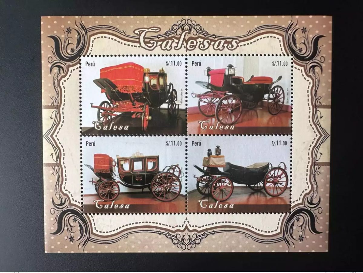 Pérou 2014 Mi. Bl. 97 Buggy Coaches Carriages Carrozas Transport Voiture Auto