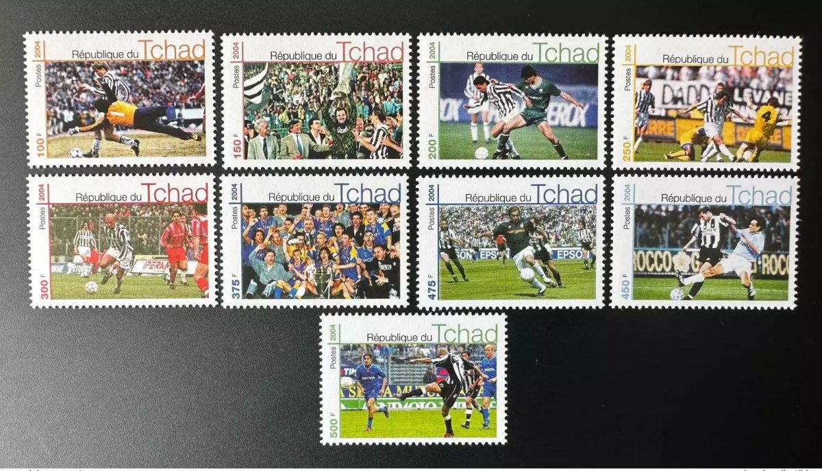 Tschad 2004 Mi.? Fußball Soccer Juventus Turin postfrisch 9 Werte