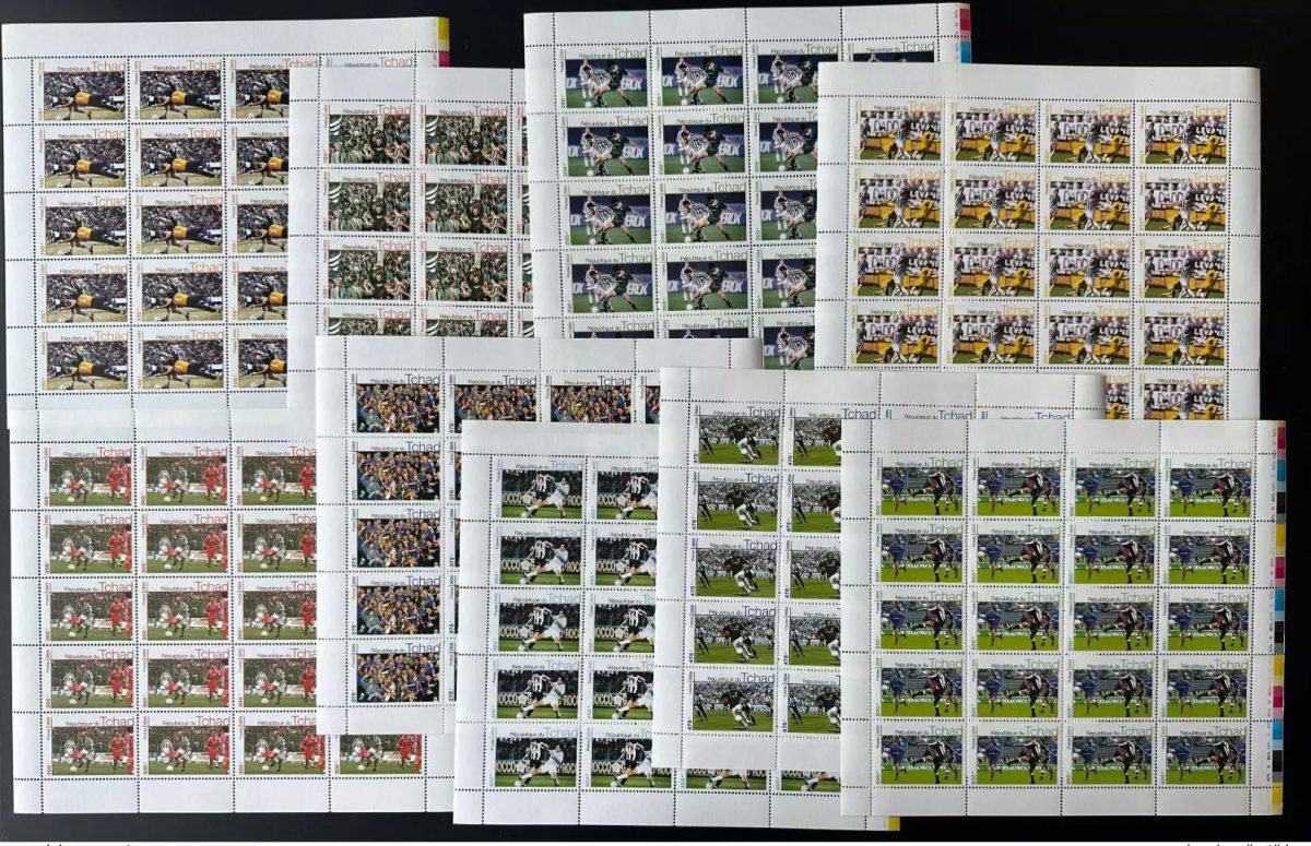 Tschad 2004 Mi.? Bögen Fußball Soccer Juventus Turin MNH