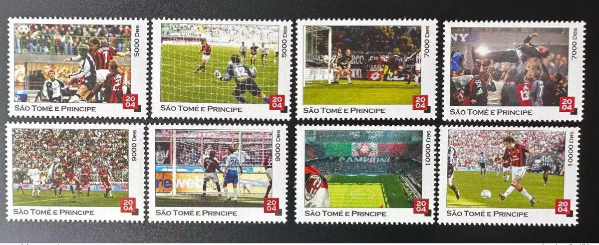 Sao Tome e Principe 2004 Mi. ? Football Fußball Soccer Milan AC Milano MNH
