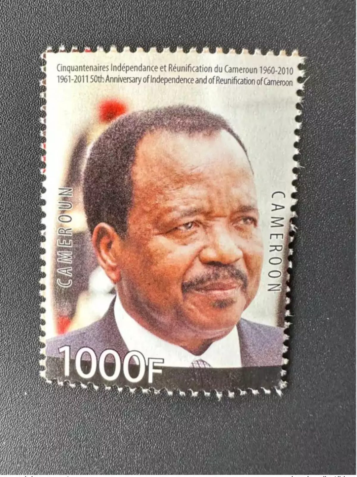 Cameroun 2010 Mi. 1265 50 Ans Indépendance et Réunification 2011 Biya 1000F