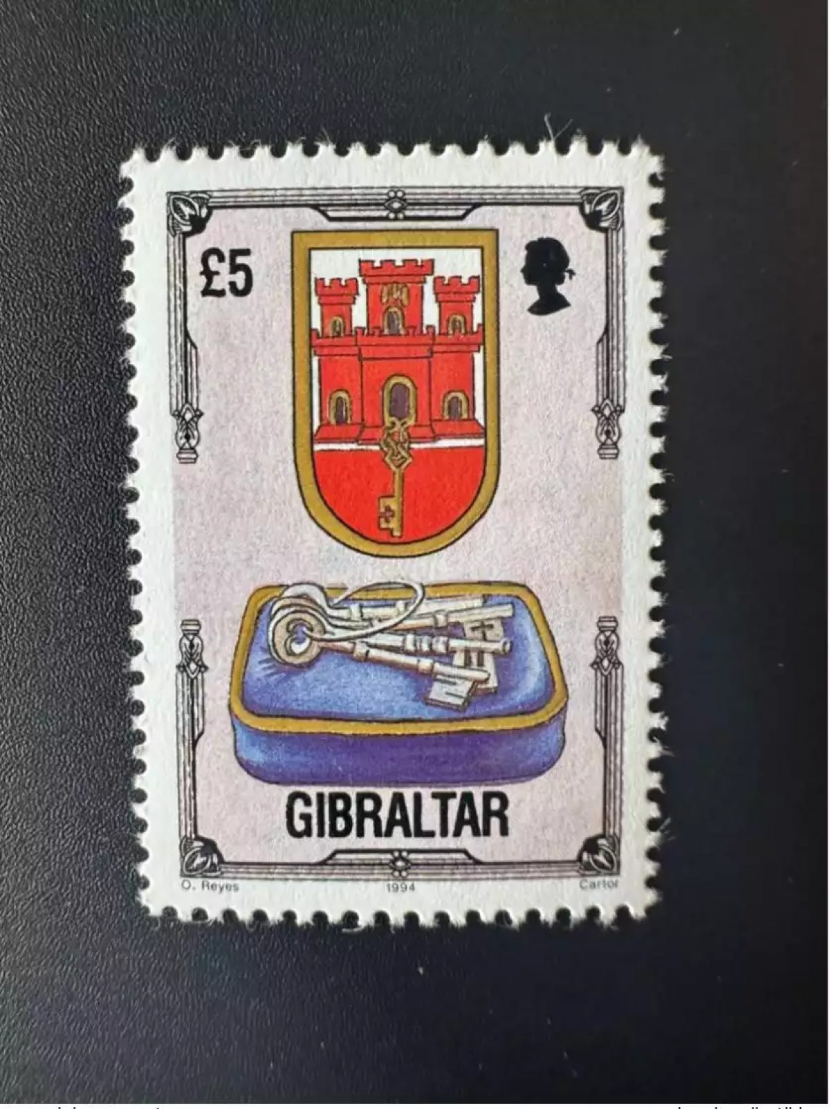 Gibraltar 1994 Mi. 694 Série Courante Coat of Arm Armoirie Castle Château
