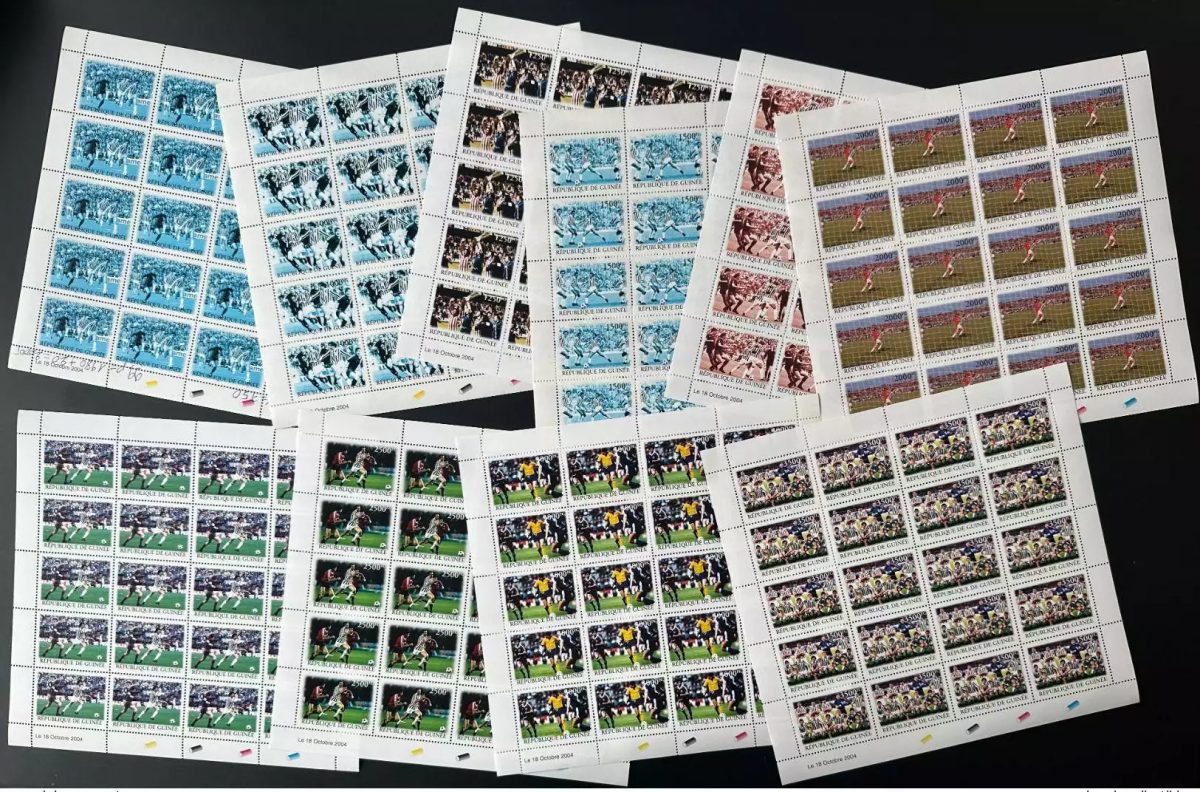 Guinea 2004/2010 Bogen Mi. E-O8065 Fußball Soccer MNH 10 Werte