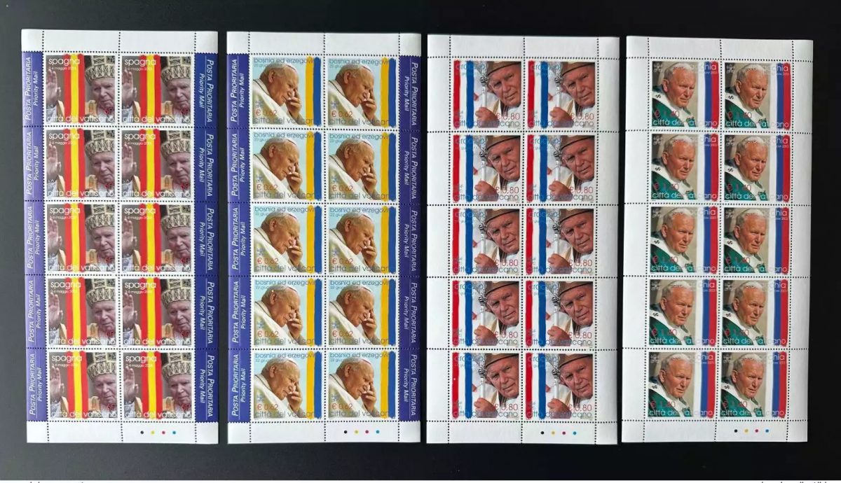 Vatican 2004 Mi.1484 - 1487 Sheetlets Pape Jean-Paul II Papst Johannes Paul