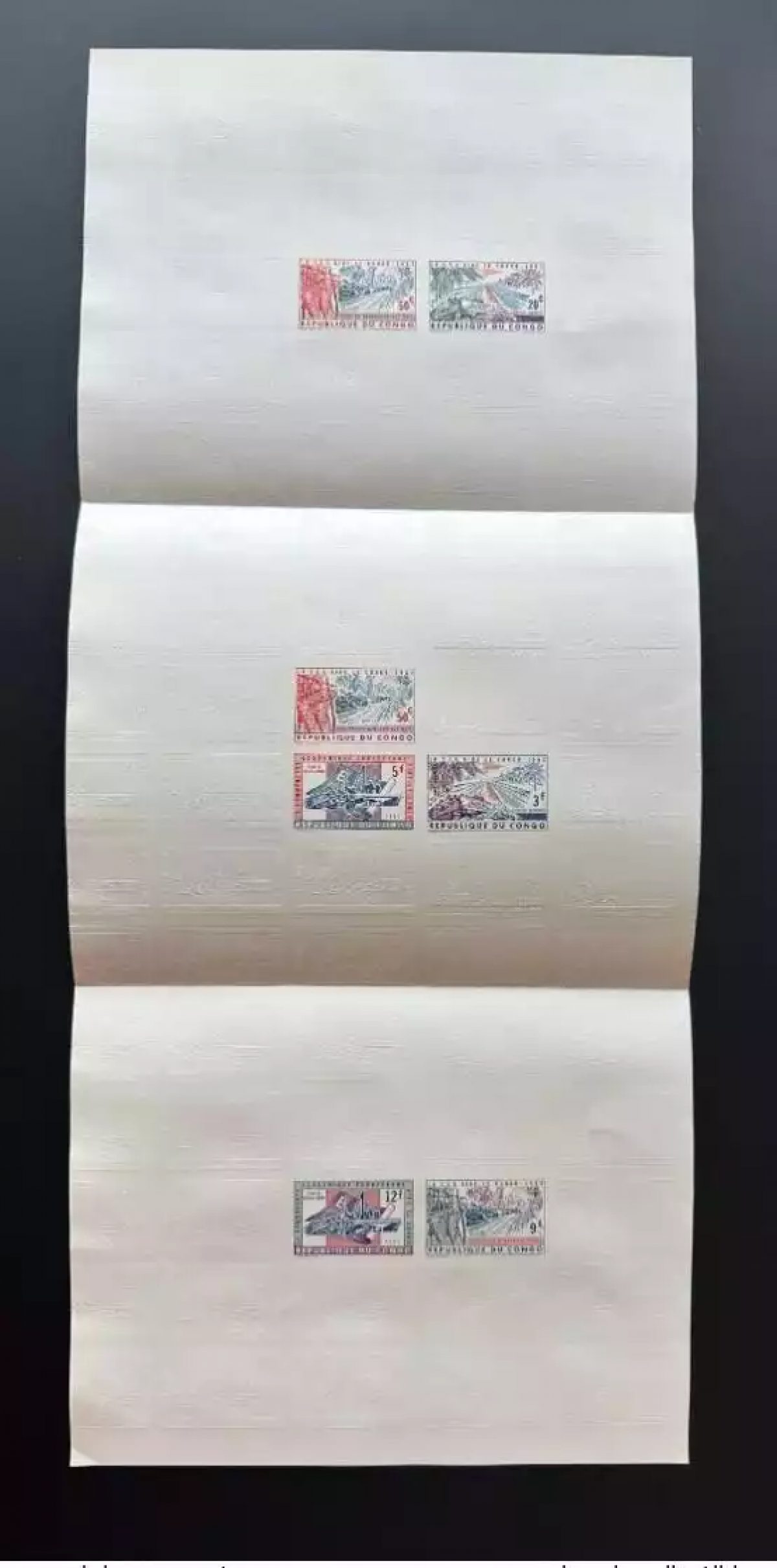 Congo Kinshasa 1963 Mi. 131 - 137 Intaglio test IMPERF The EEC helps