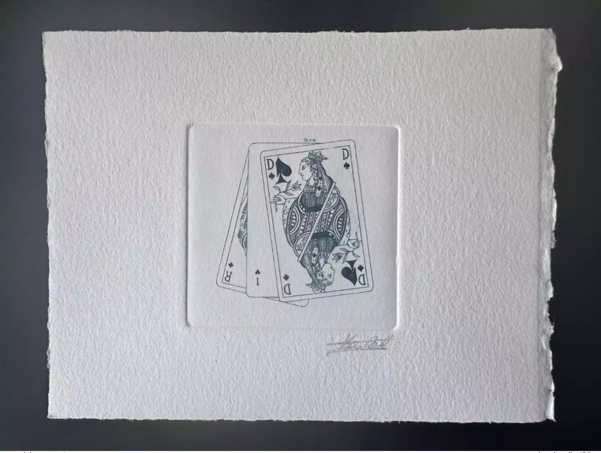 Belgium 1995 COB 2595 Artist proof 1st day FDC Queen Card Game