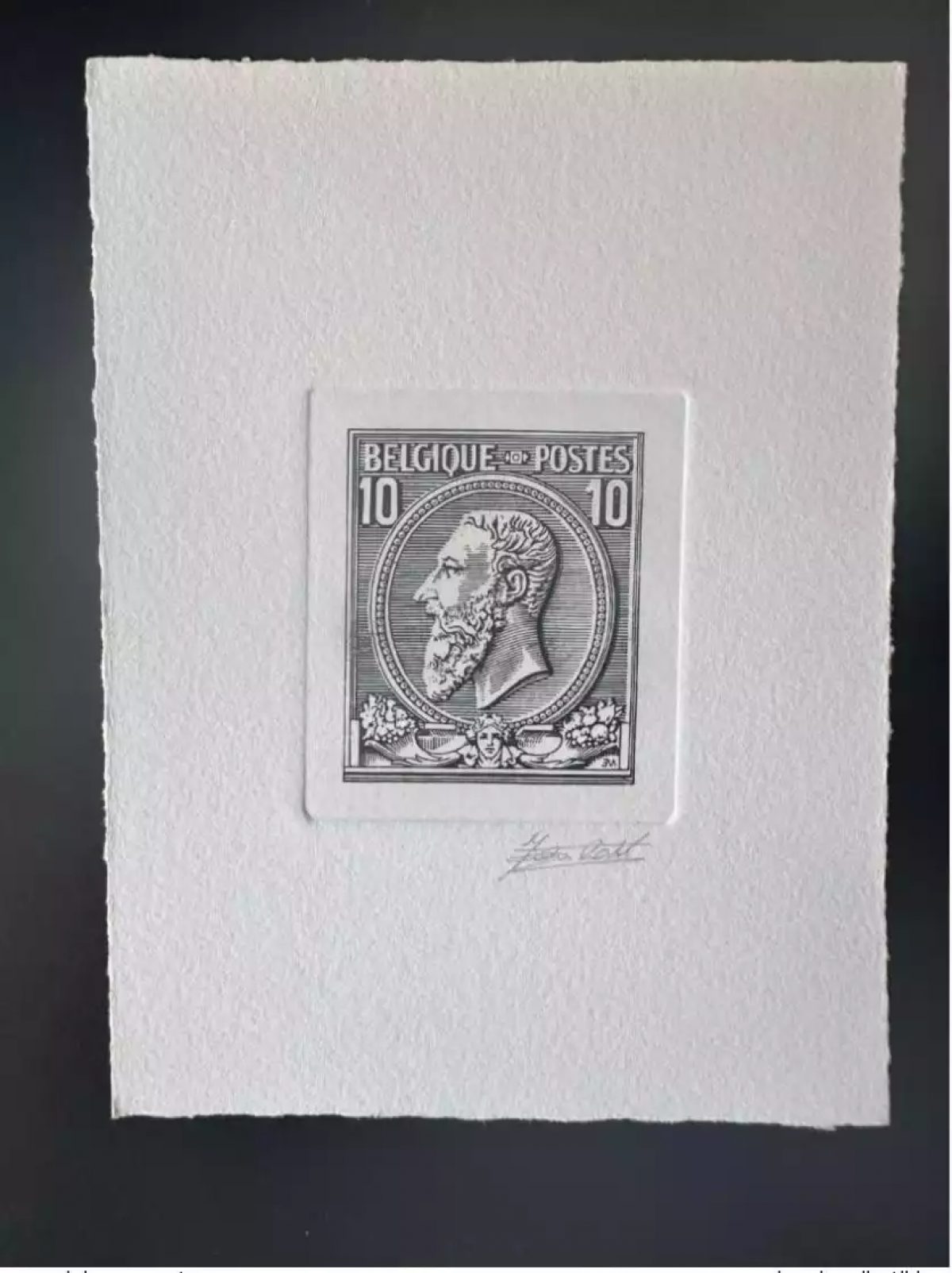 Belgien 1984 COB 2132 Künstlerprobe Ersttag FDC Tag der Briefmarke 10F Nr.46
