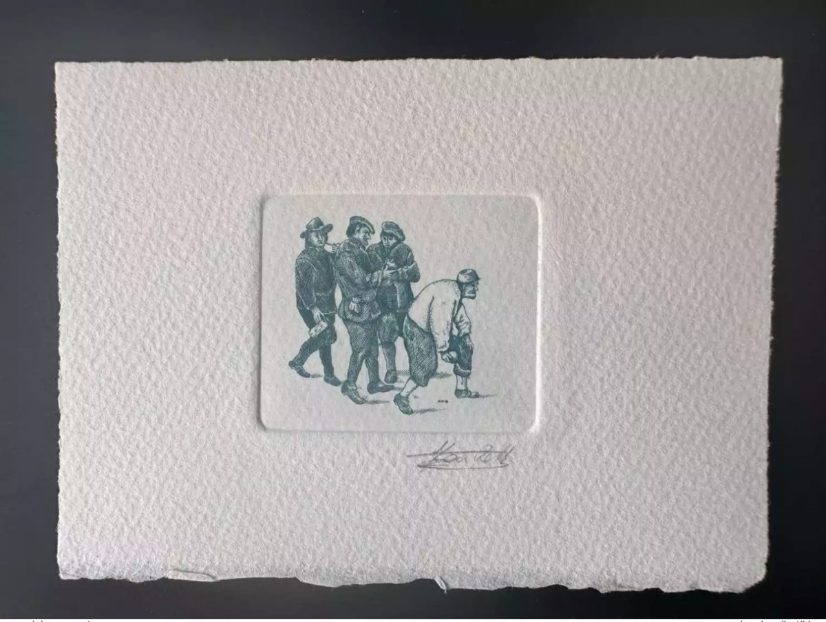 Belgique 1990 COB 2395 Epreuve d'artiste 1er jour FDC Teniers II Le Jeune Art