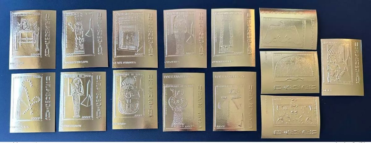 Chad 2002 Mi. 2418 2431 B IMPERF series Treasures Tutankhamun Gold Tutanchamun
