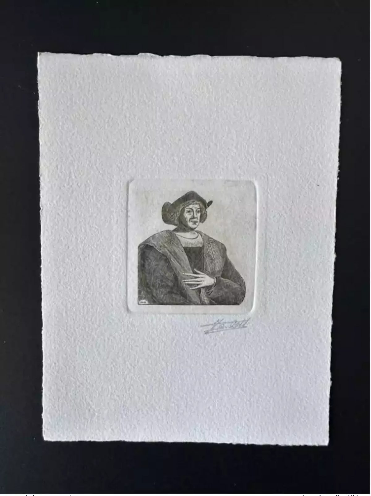 Belgique 1992 COB 2454 Epreuve d'artiste FDC Colomb Columbus CEPT brun