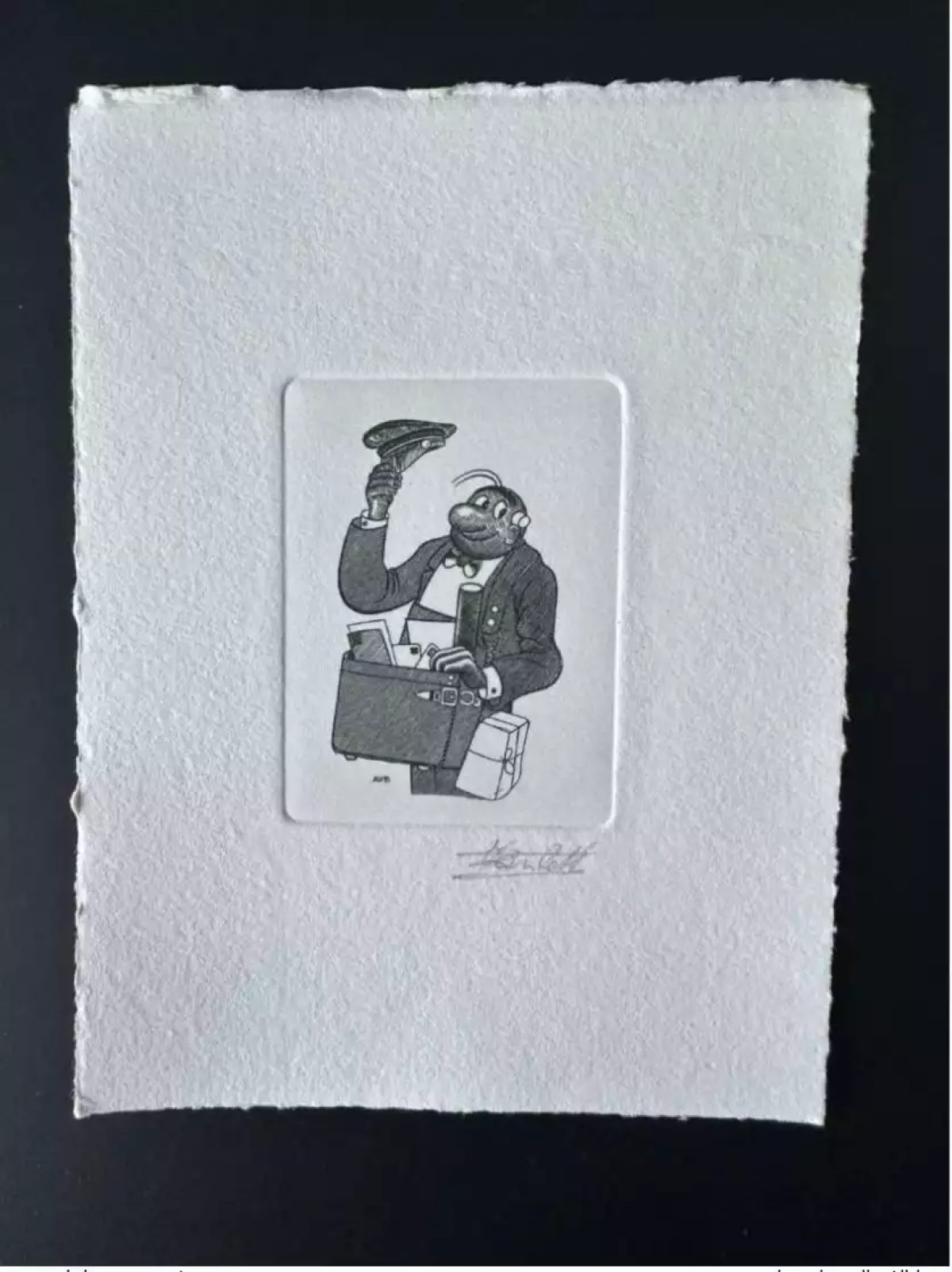 Belgien 1989 COB 2339 Künstlerprobe FDC BD Marc Sleen Néron Schwarz