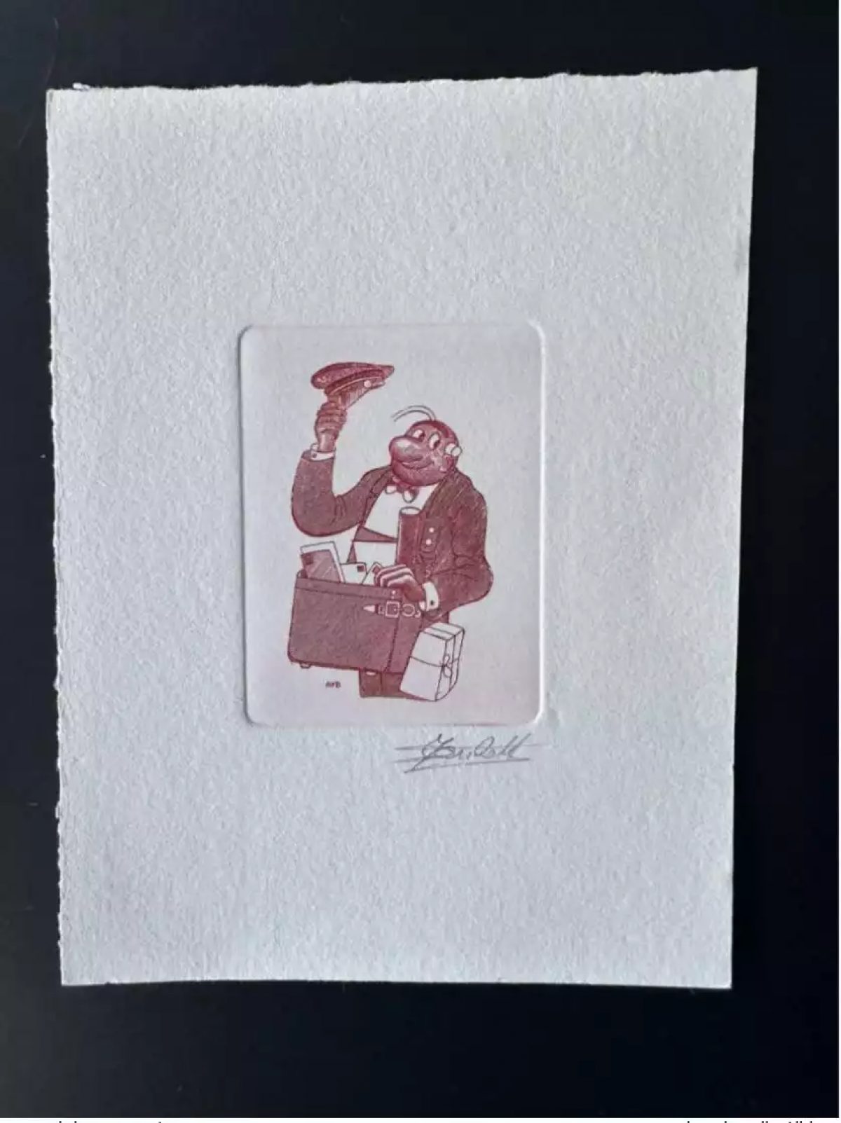 Belgien 1989 COB 2339 Künstlerprobe Ersttag FDC BD Marc Sleen Néron Rot