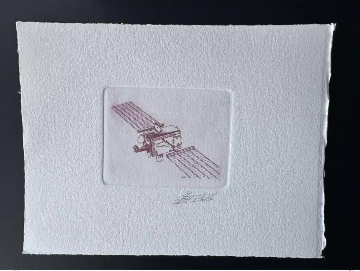 Belgique 1991 COB 2406 Epreuve d'artiste FDC Espace Olympus Europa CEPT rouge