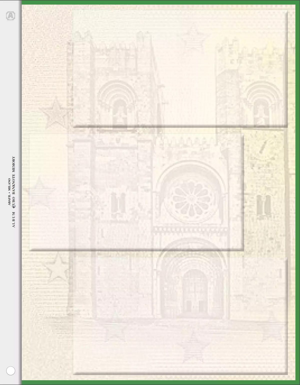 1x ABAFIL feuille neutre pour billets 0€ Souvenir Portugal
