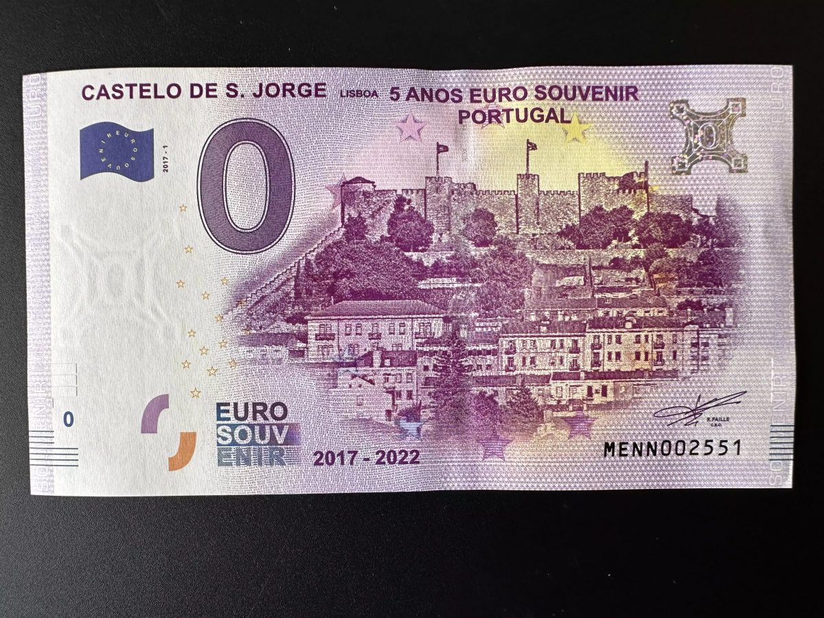 Castelo de S. Jorge - 5 Years Euro Souvenir Portugal 2017-2022
