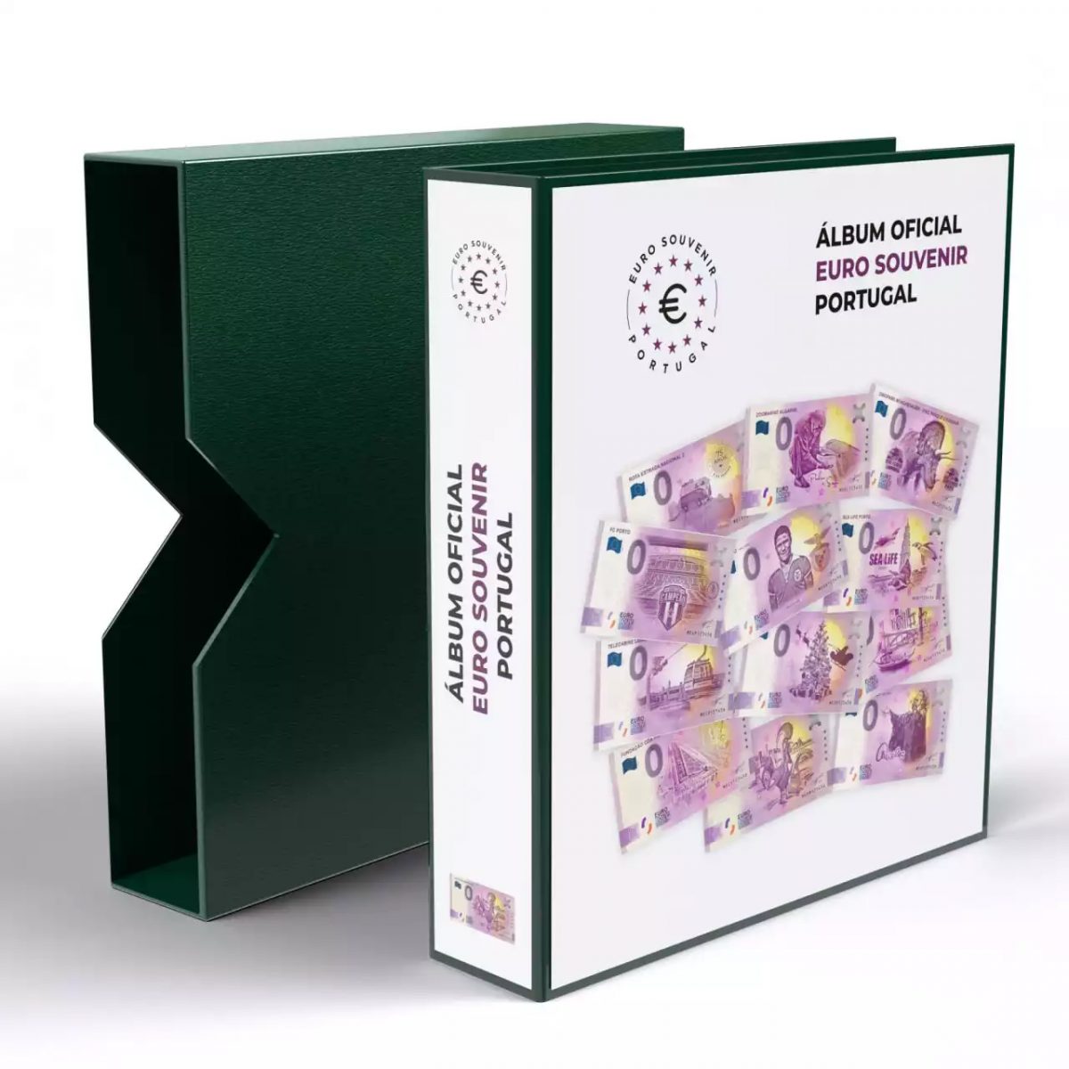 ABAFIL Album sem folhas para as notas de 0€ Portugueses com caixa