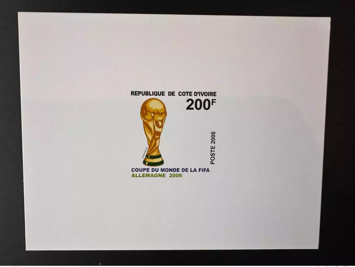 Ivory Coast 2006 Mi. 1485 Luxury Event World Cup Soccer Germany