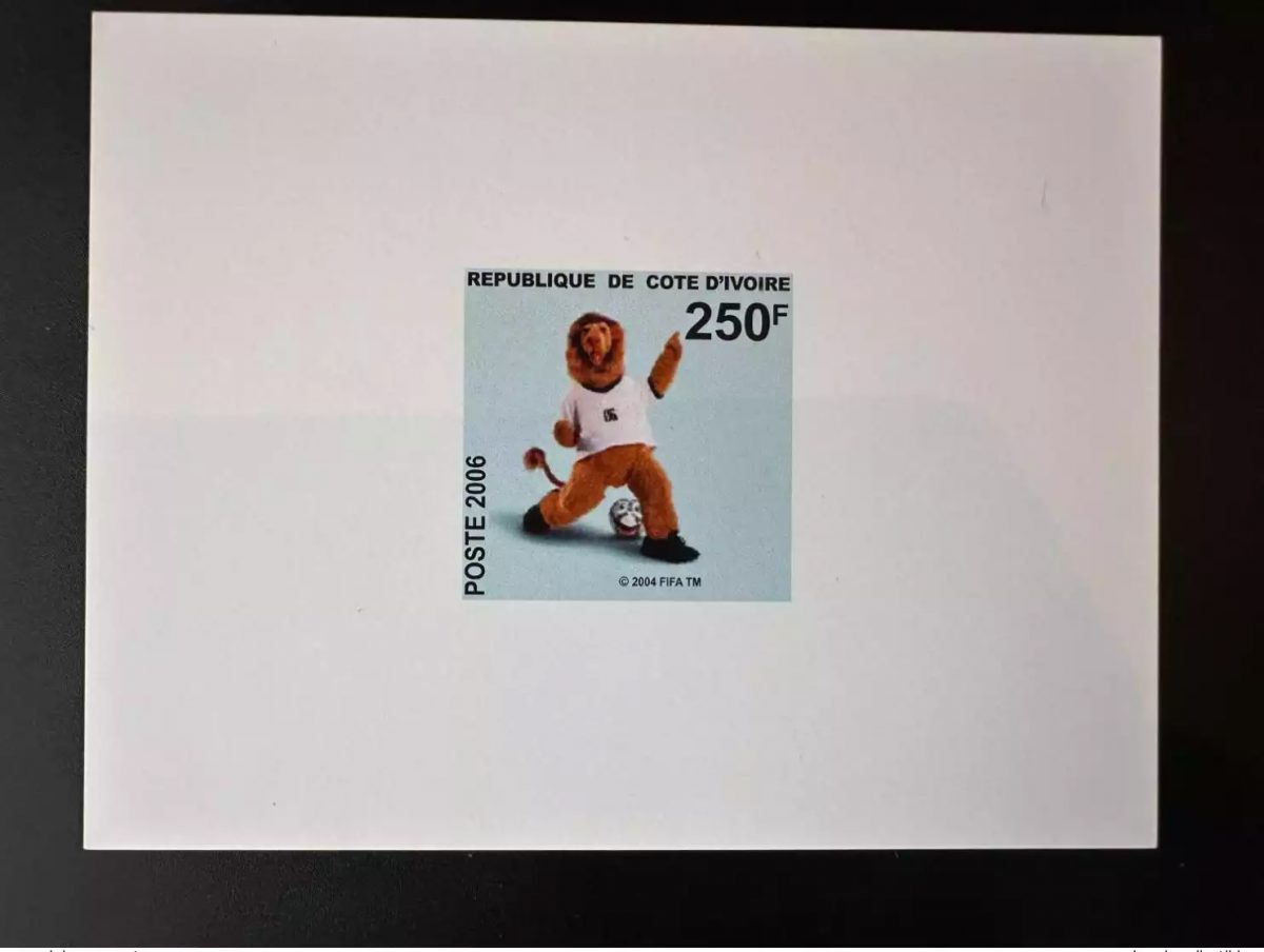 Ivory Coast 2006 Mi. 1486 Luxury Event World Cup Soccer Germany