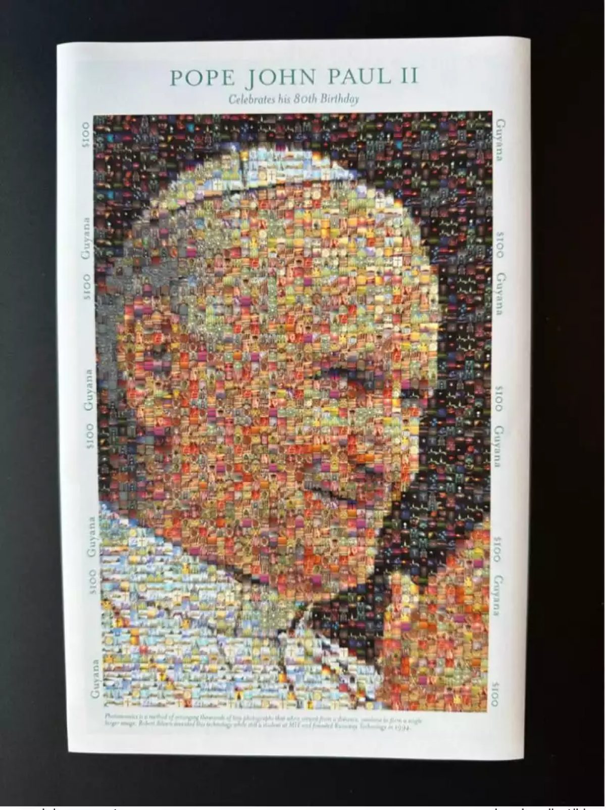 Guyana 2000/2001 Mi. 7097 - 7104 IMPERF M/S Kleinbogen Pope John Paul II