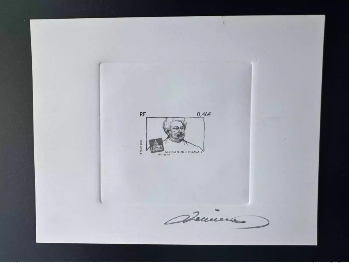 France 2002 YT 3536 Artist's proof ETAT Alexandre Dumas