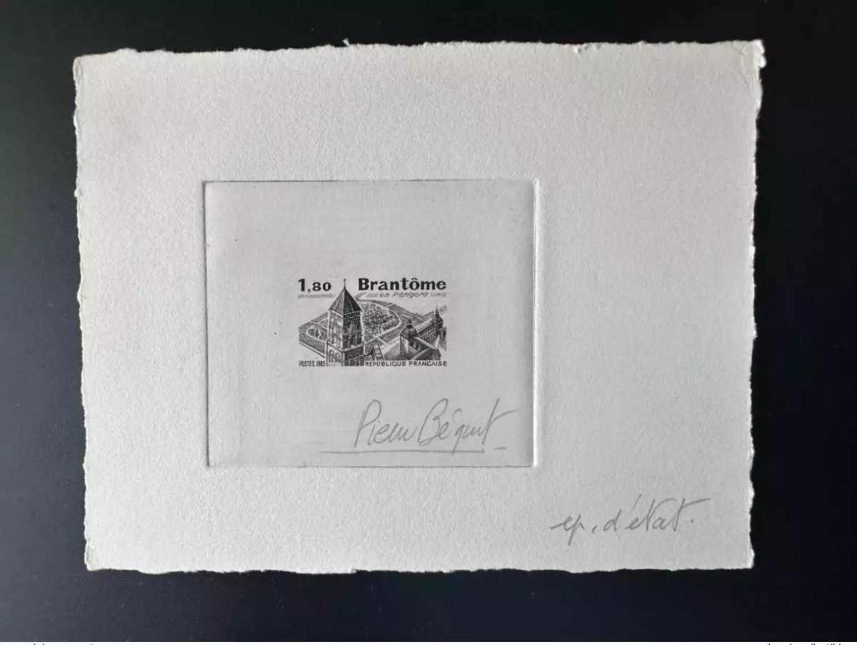 France 1983 YT 2253 Epreuve d'artiste ETAT Proof Brantôme en Périgord