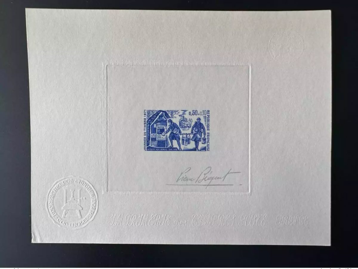 Frankreich 1971 YT 1671 Künstlerprobe Tag der Briefmarke