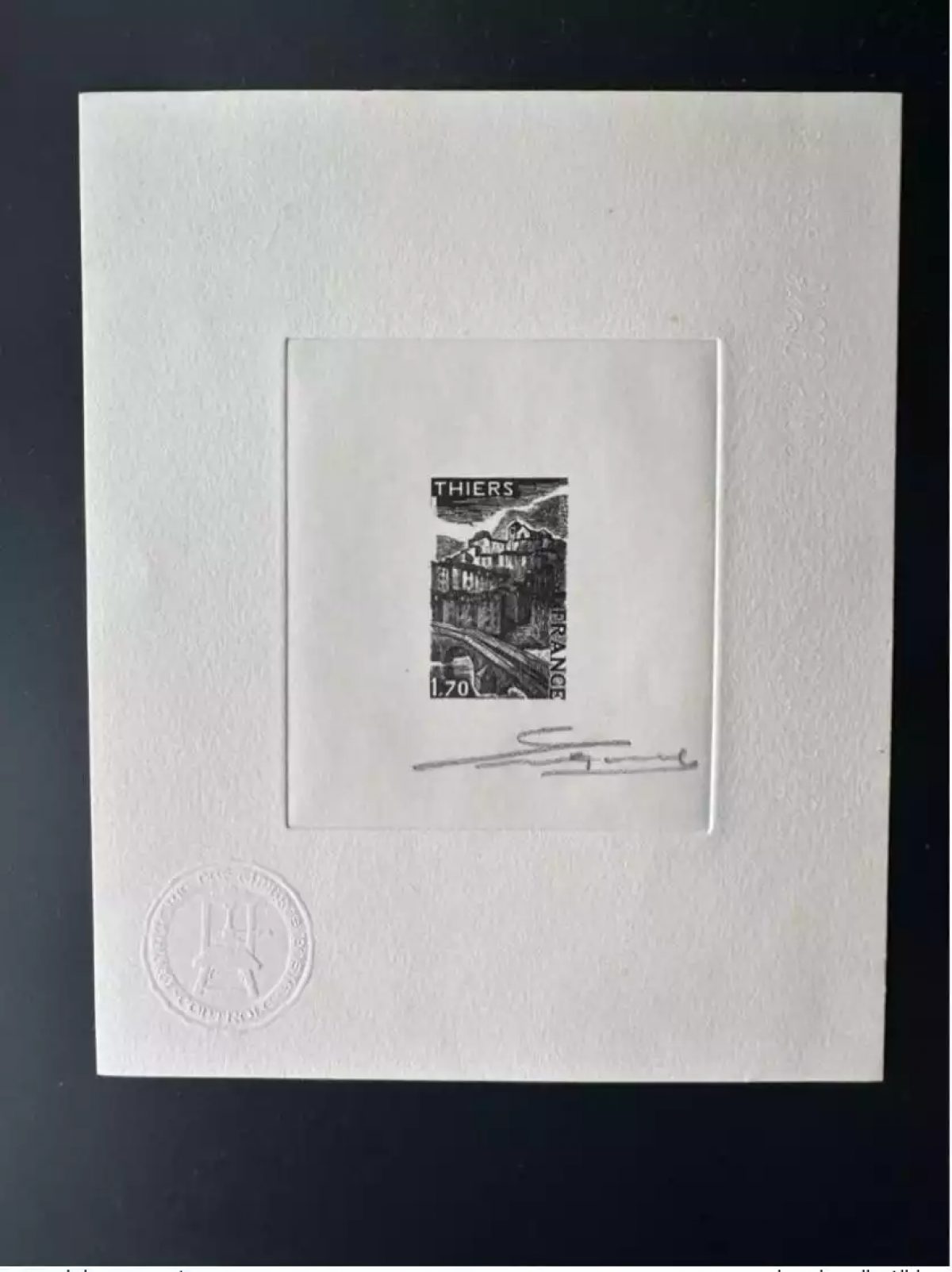 France 1976 YT 1904 Epreuve d'artiste Proof Thiers Puy-de-Dôme