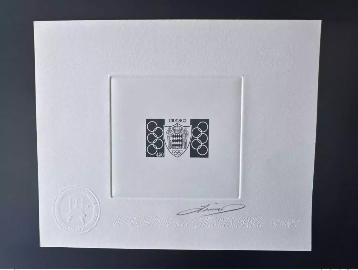 Monaco 1993 YT 1896 Artist's proof | International Olympic Committee IOC JO