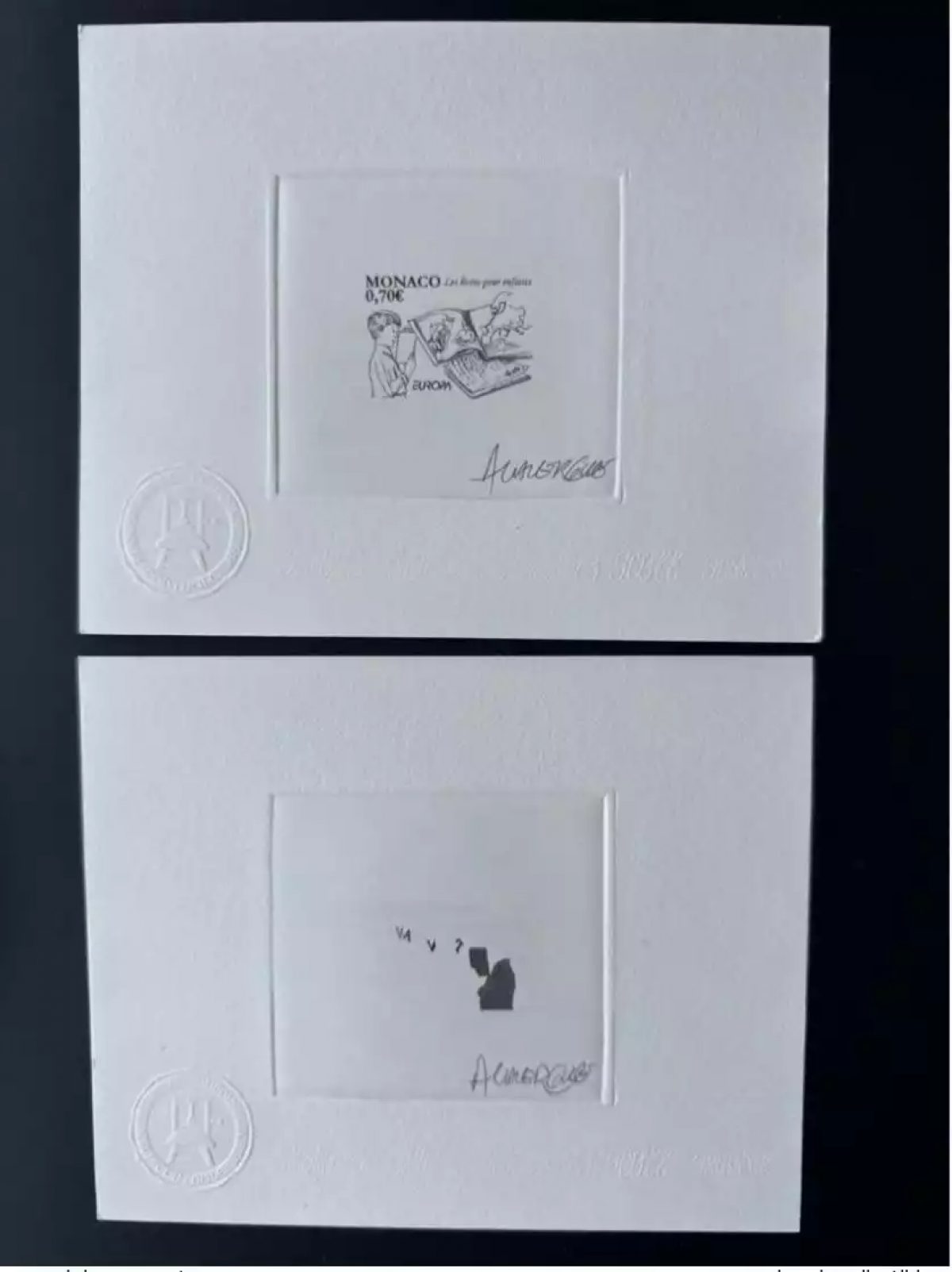 Monaco 2010 YT 2740 Epreuve d'artiste Europa CEPT livres enfants children Kinder
