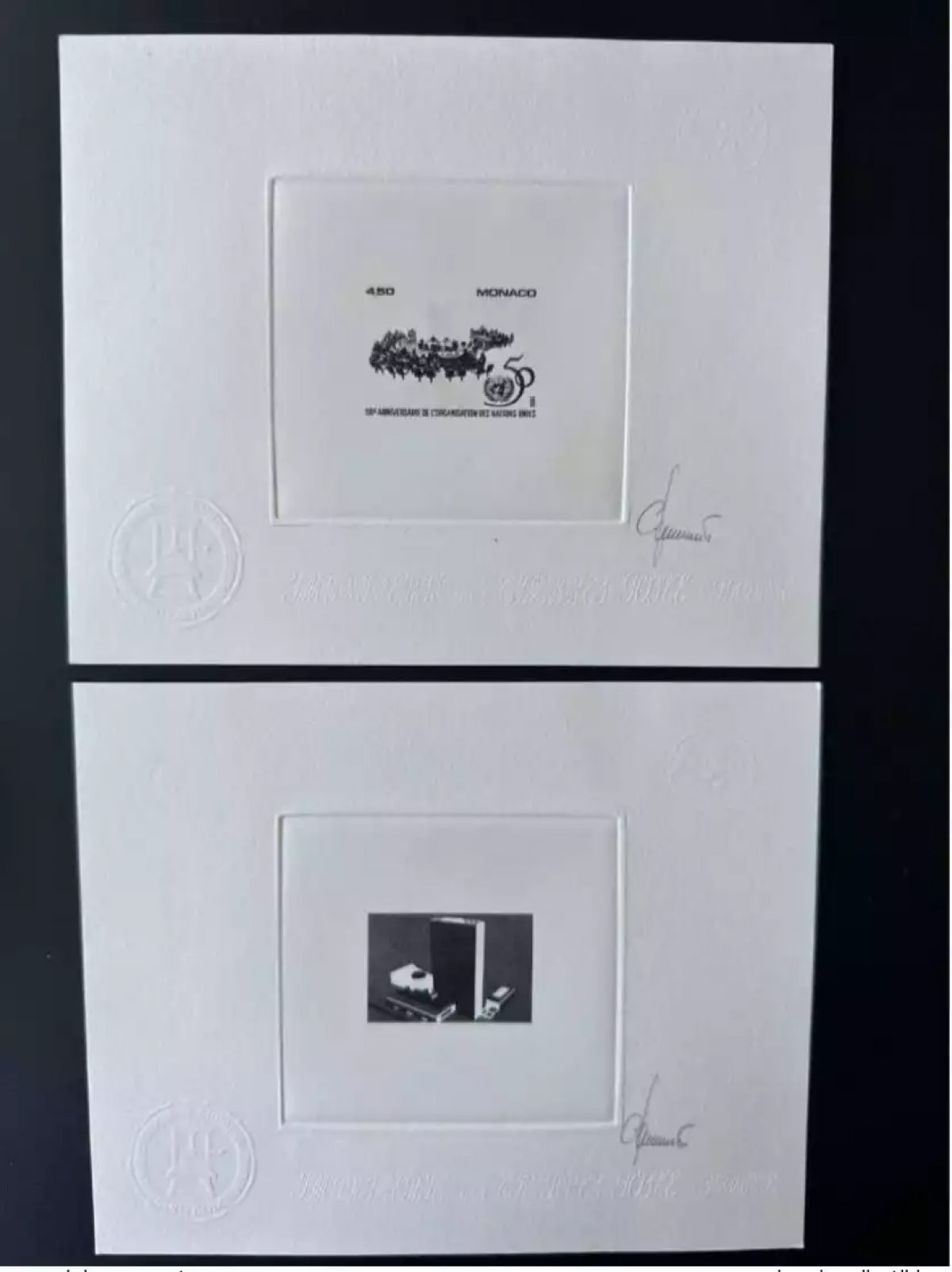 Monaco 1995 YT 2009E Artist's proof 50 years UN United Nations New York