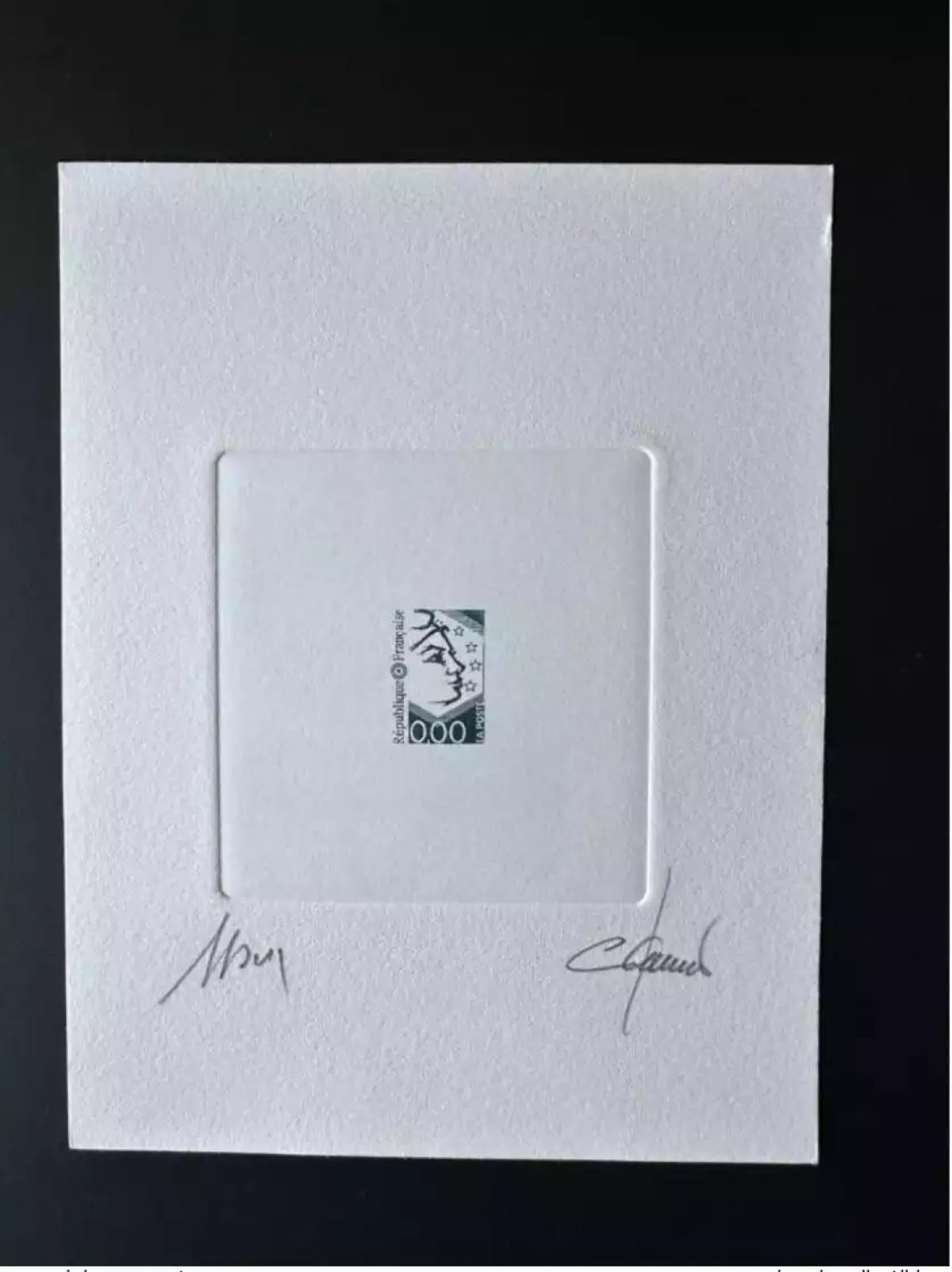France Epreuve d'artiste projet Marianne Europe non retenu bleu 0,00  (I)